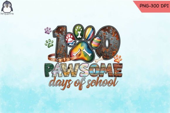 A Designer's Look at the 100 Paw-some Days of School PNG for Embroidery