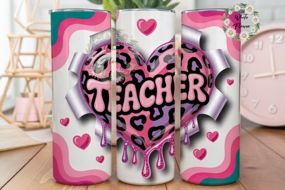 A Designer's Review of Teacher Leopard Heart Tumbler Wrap