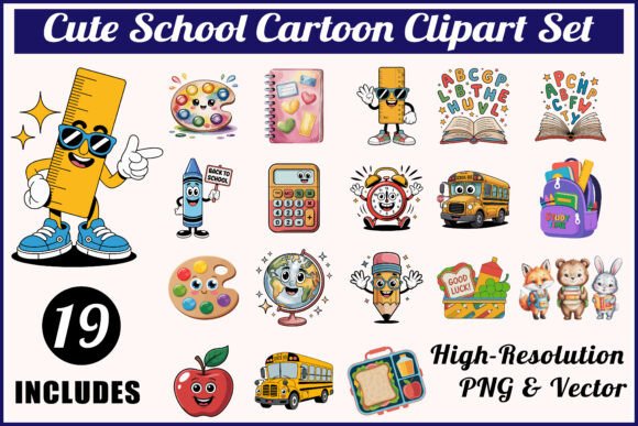 A Designer's Review: The Cute School Clipart Bundle for Embroidery