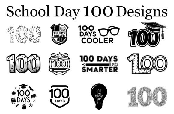 A Practical Review of the School Day 100 Design Bundle