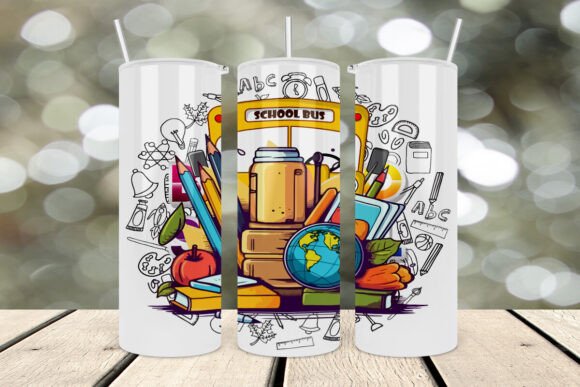 A Teacher Tumbler Wrap Design Reviewed for Embroidery