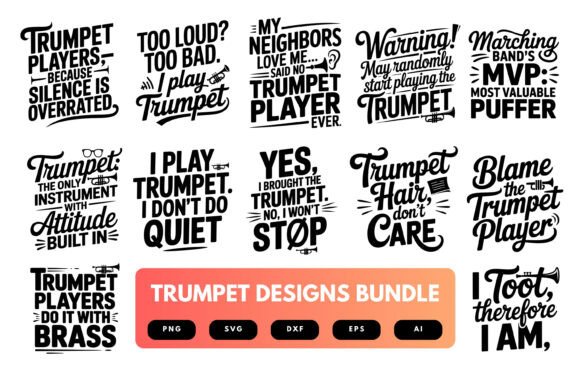 A Trumpet SVG Bundle Review from the Embroidery Studio