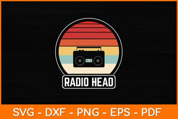 Radio Head Retro Vintage SVG Design Evaluation