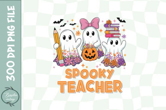 Teacher Halloween Preppy Sublimation PNG Review