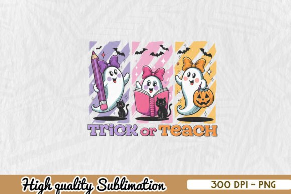 Teacher Halloween Trick or Teach PNG Review